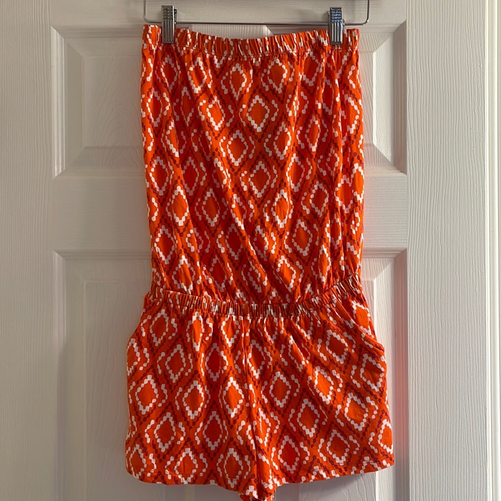 NWT Old Navy Sleeveless Romper With Pockets Elastic Waistband Elastic Top